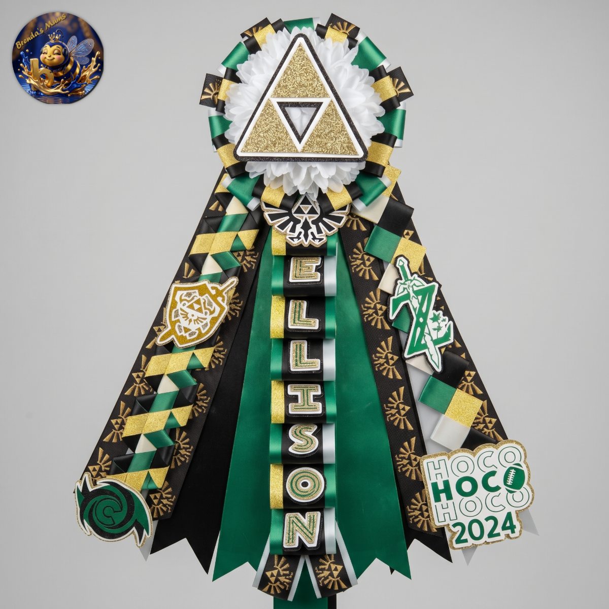 Custom homecoming mum number 6 by Brenda Lehrer