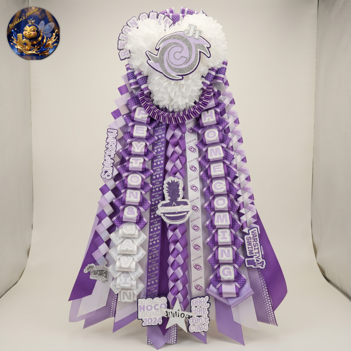 Custom homecoming mum number 7 by Brenda Lehrer