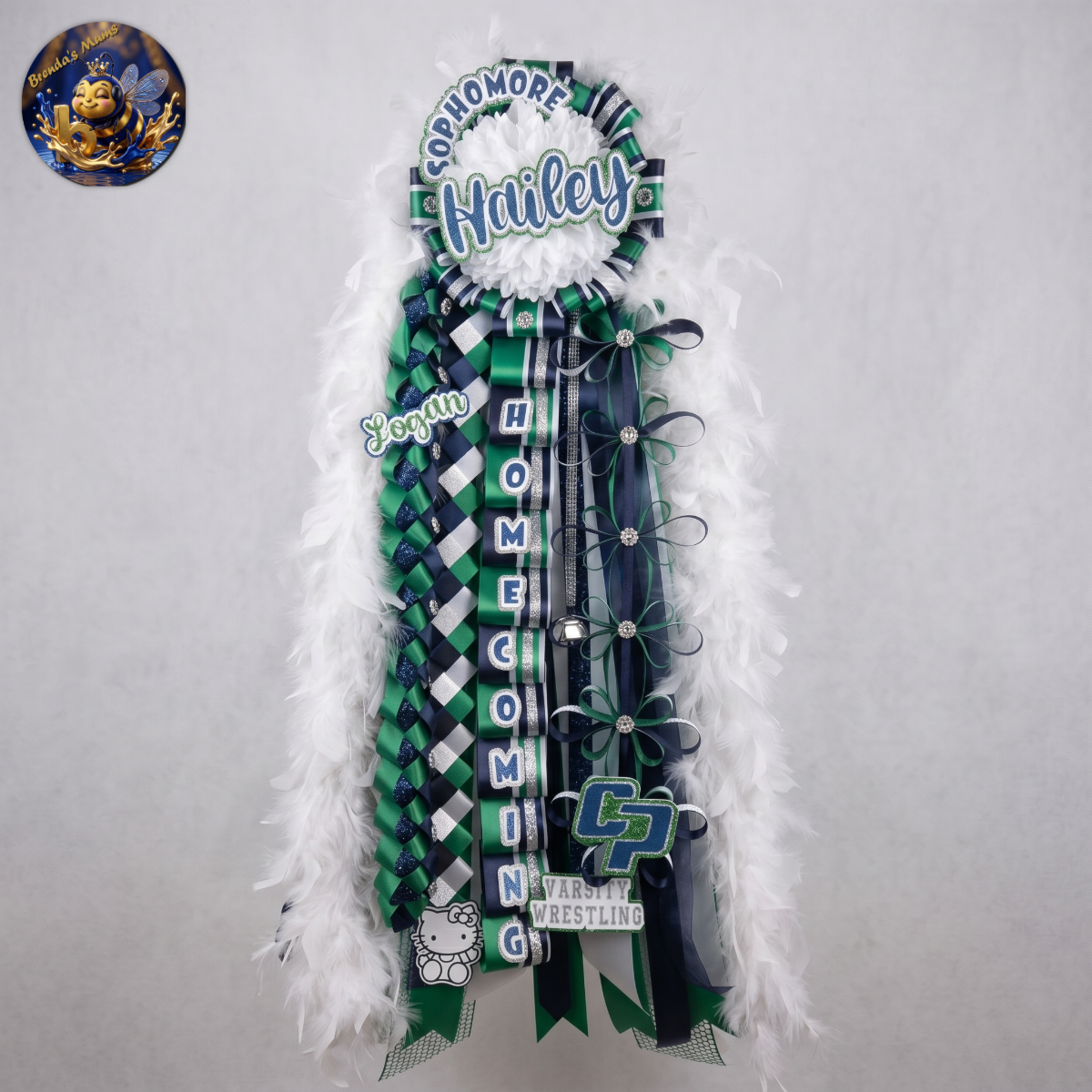 Custom homecoming mum number 8 by Brenda Lehrer