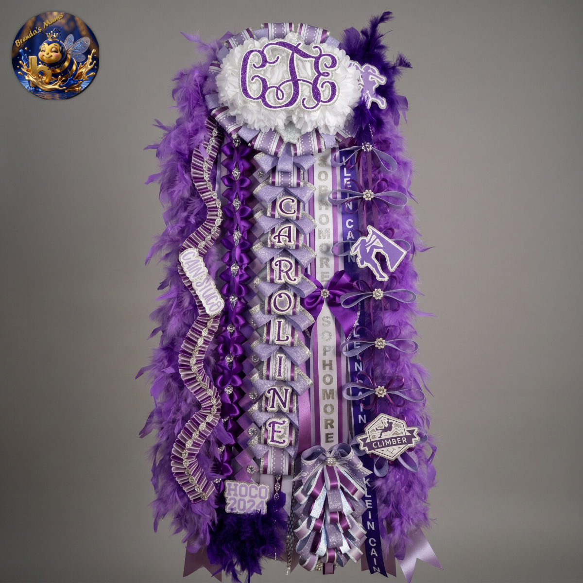 Custom homecoming mum number 9 by Brenda Lehrer