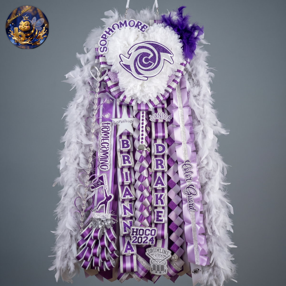 Custom homecoming mum number 12 by Brenda Lehrer