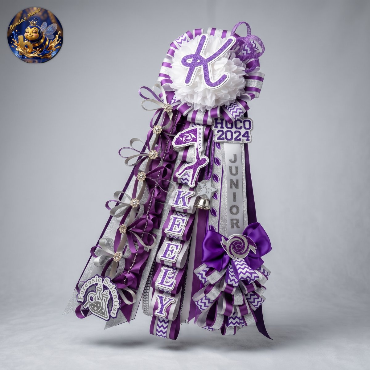 Custom homecoming mum number 13 by Brenda Lehrer