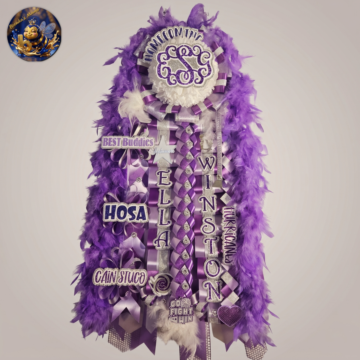 Custom homecoming mum number 19 by Brenda Lehrer