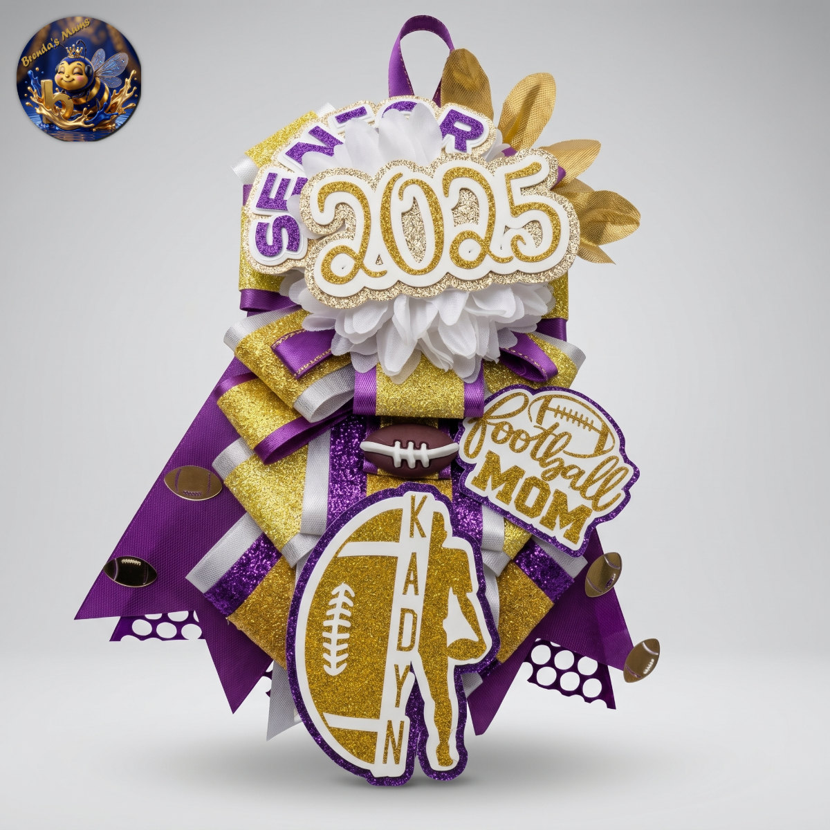 Custom homecoming mum number 25 by Brenda Lehrer