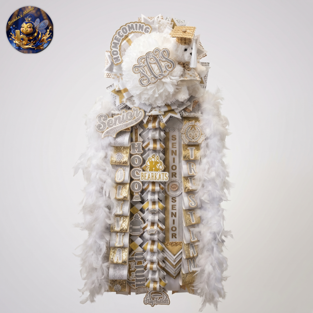 Custom homecoming mum number 35 by Brenda Lehrer
