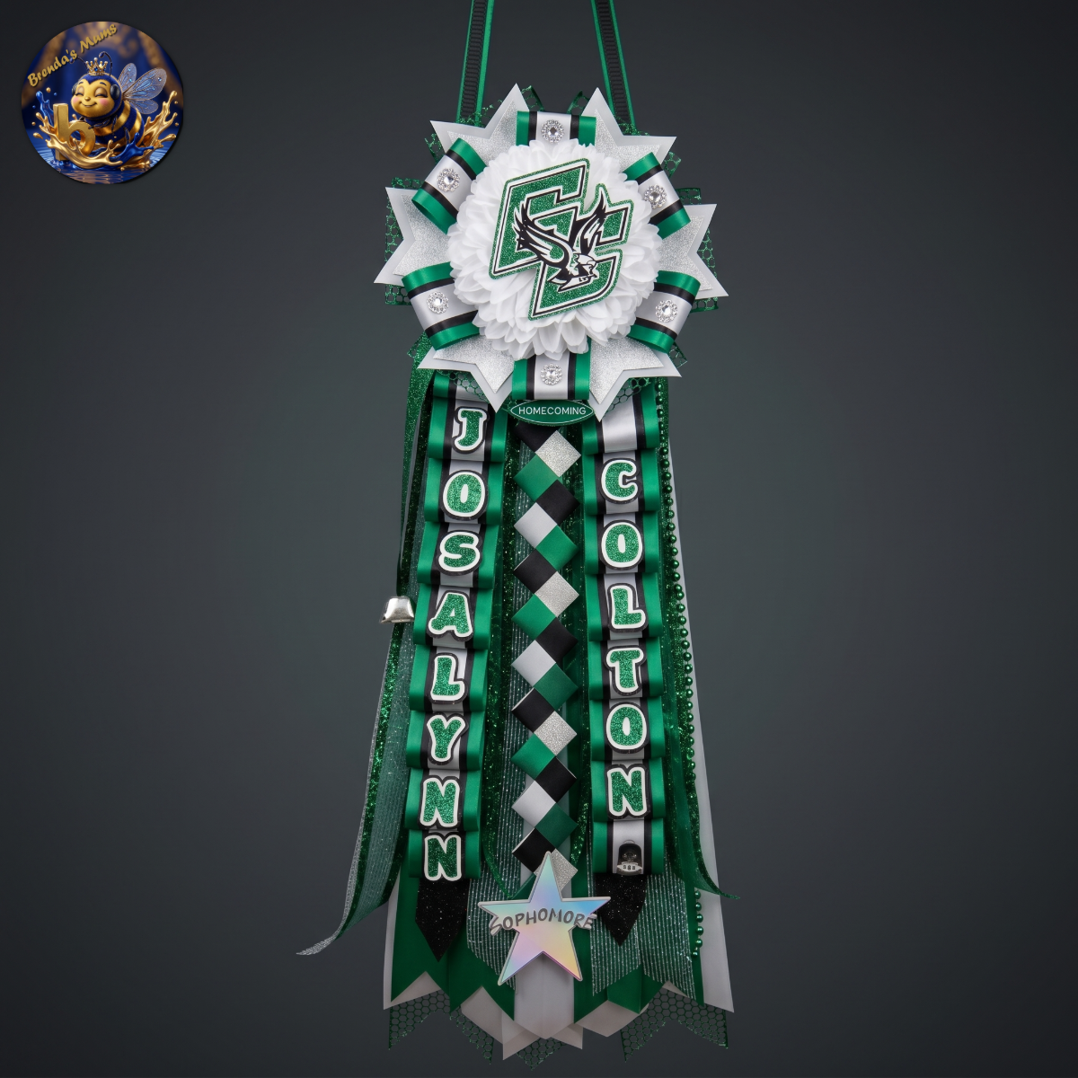 Custom homecoming mum number 36 by Brenda Lehrer