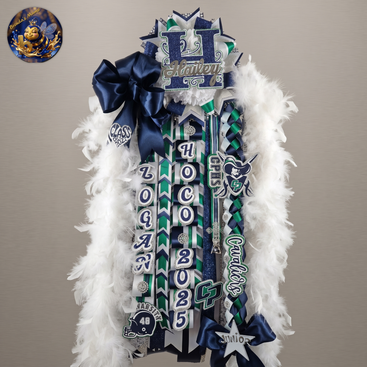 Custom homecoming mum number 41 by Brenda Lehrer