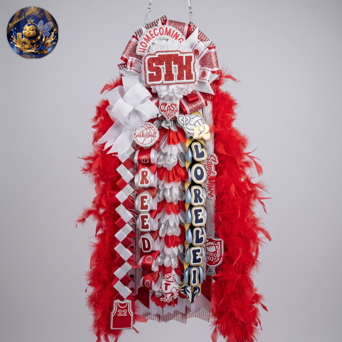 Custom homecoming mum number 42 by Brenda Lehrer