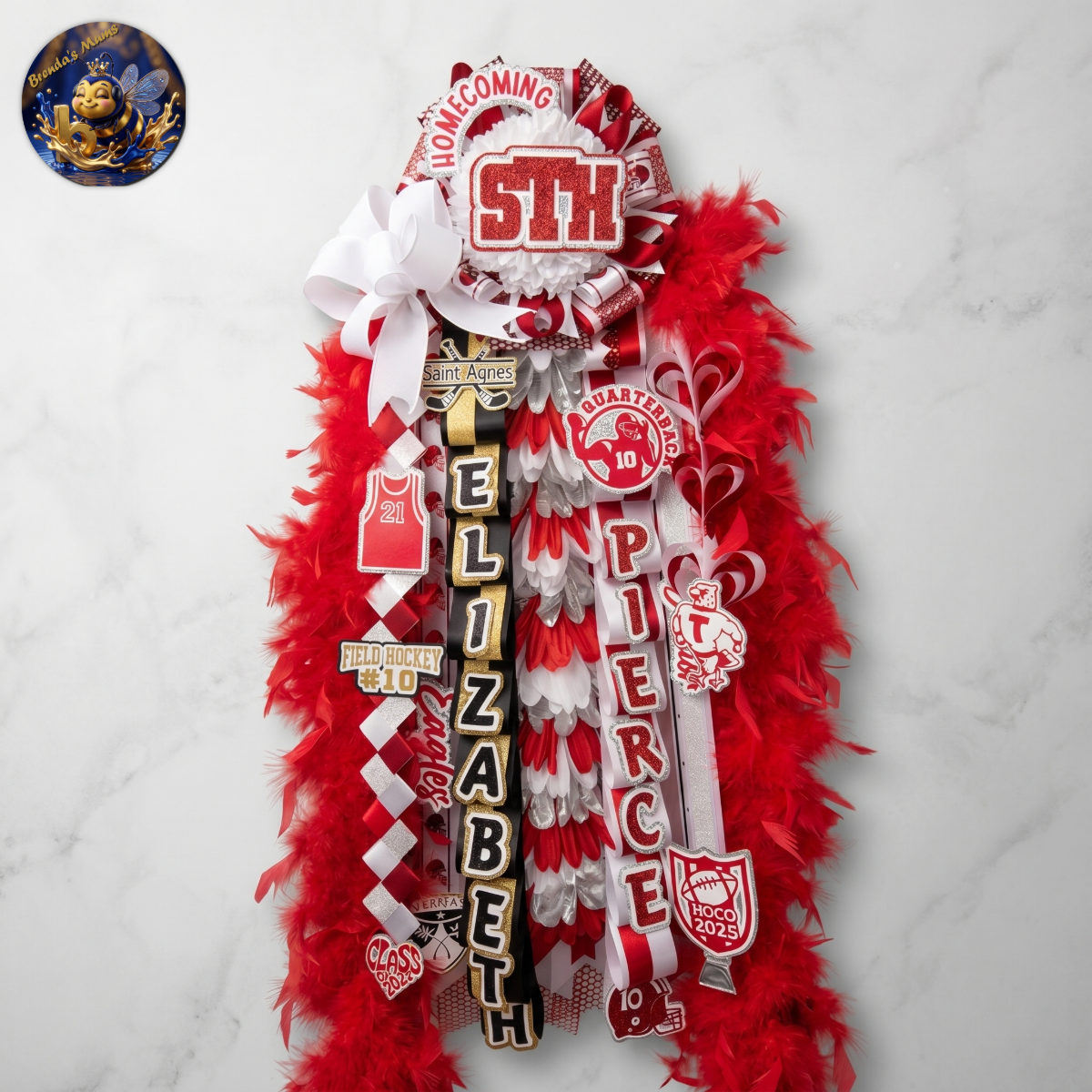 Custom homecoming mum number 43 by Brenda Lehrer