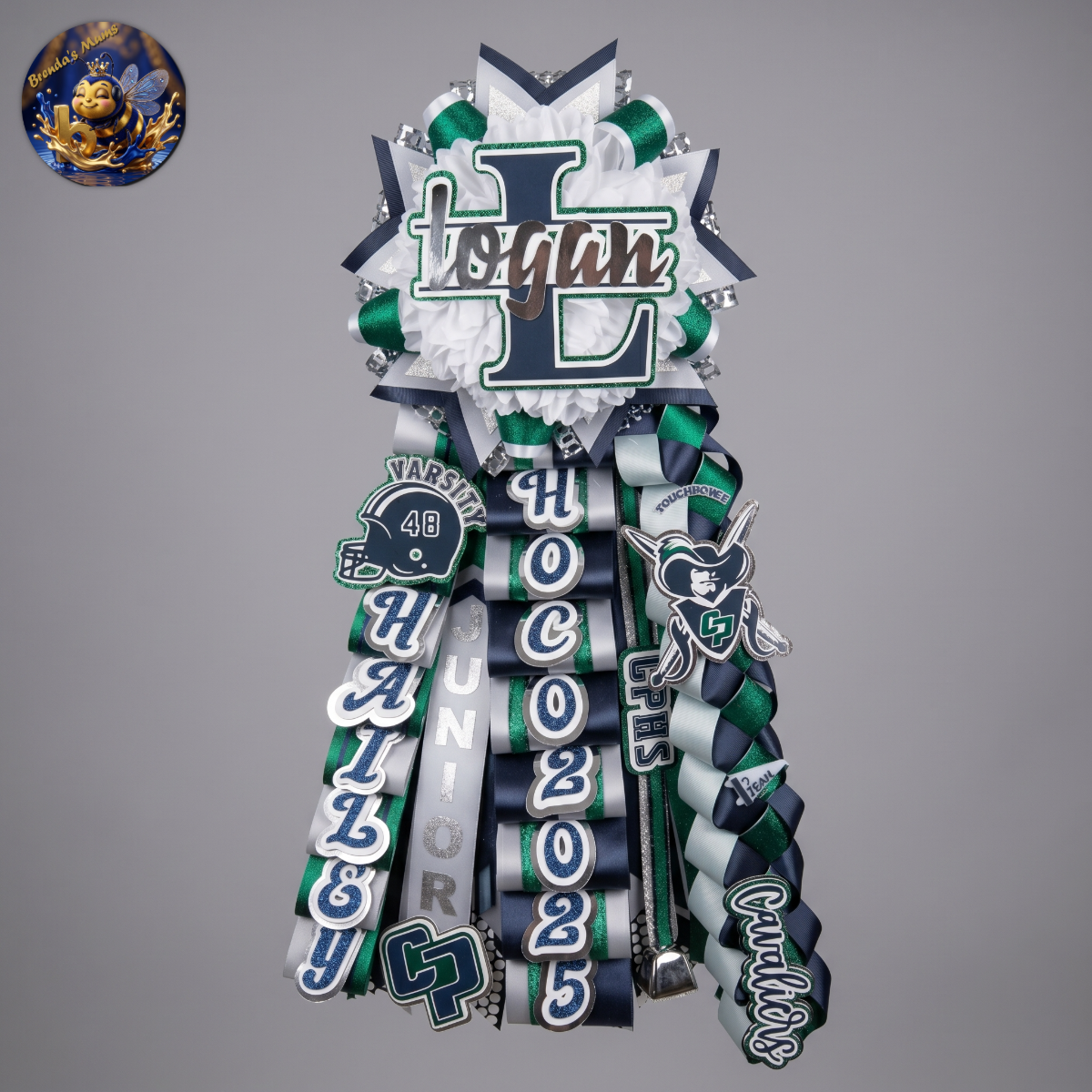 Custom homecoming mum number 45 by Brenda Lehrer