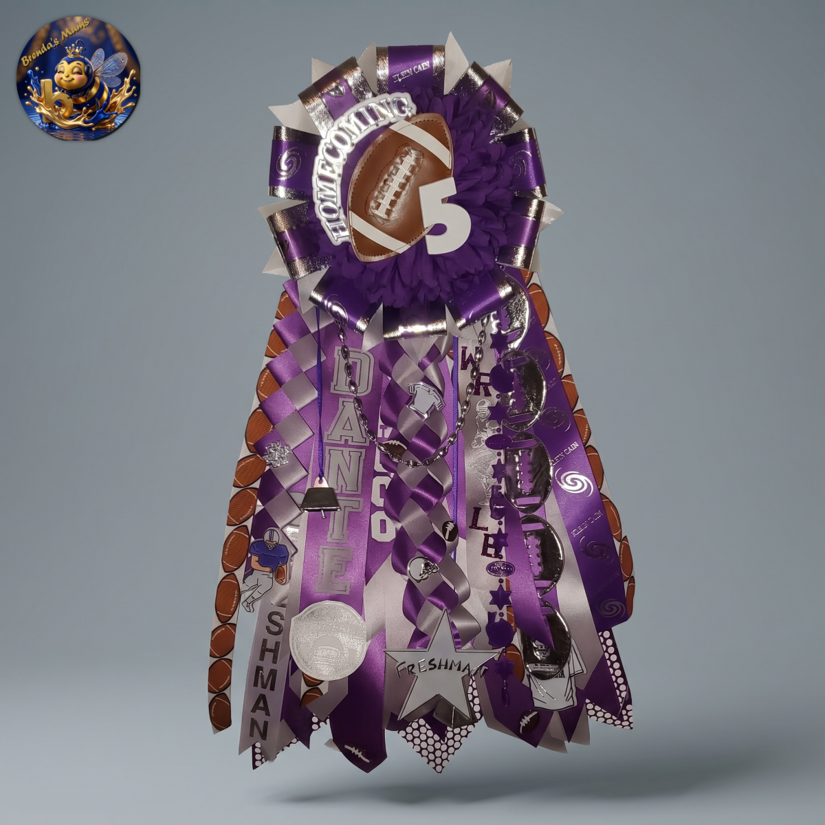 Custom homecoming mum number 49 by Brenda Lehrer