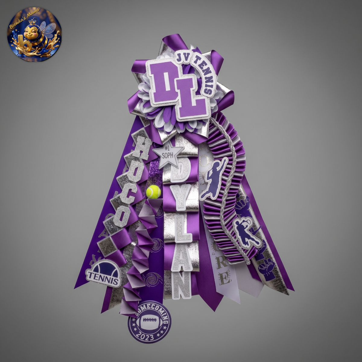 Custom homecoming mum number 51 by Brenda Lehrer