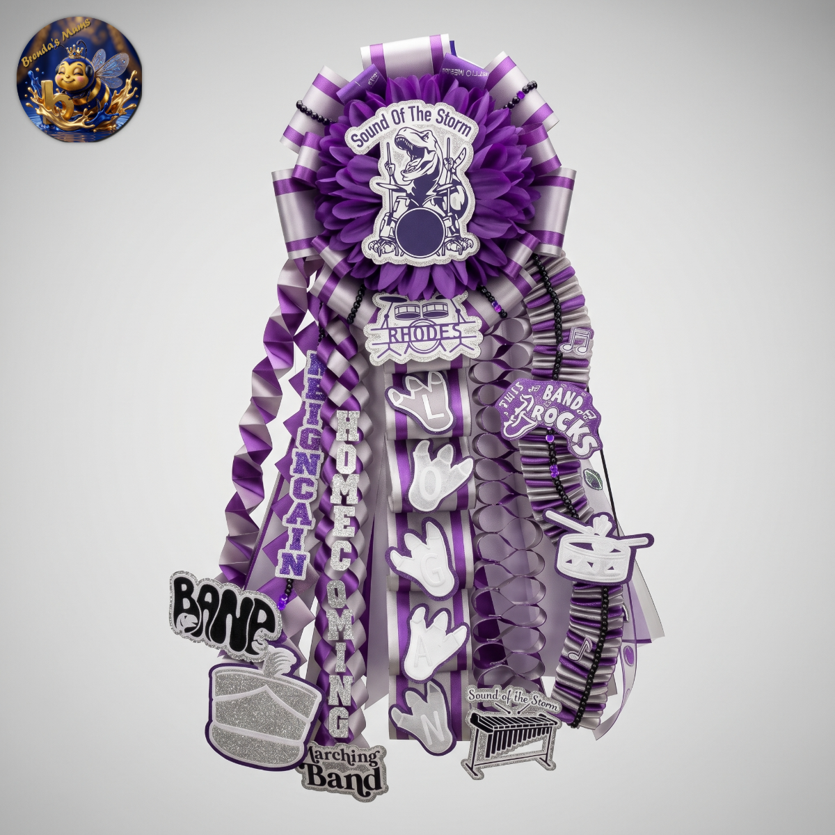 Custom homecoming mum number 52 by Brenda Lehrer