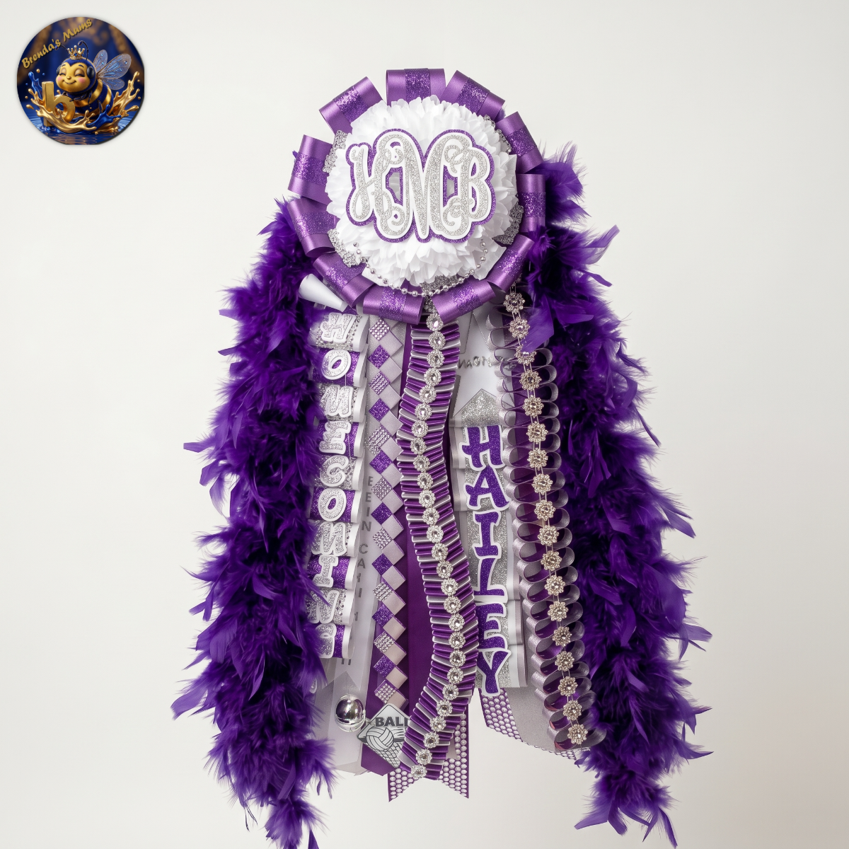 Custom homecoming mum number 54 by Brenda Lehrer