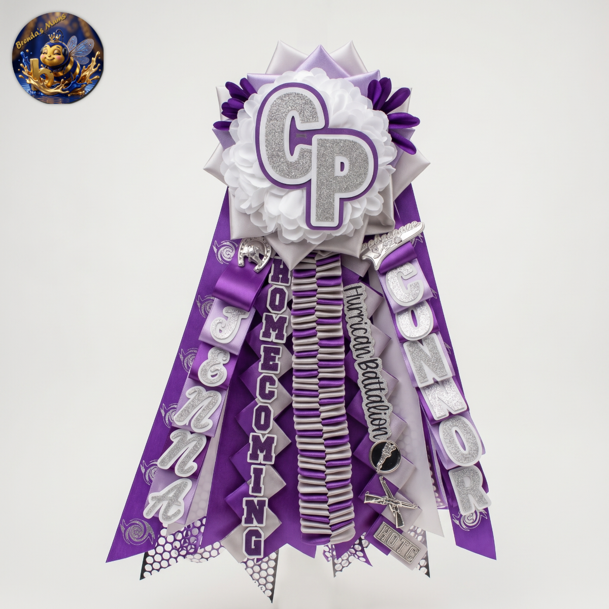 Custom homecoming mum number 57 by Brenda Lehrer