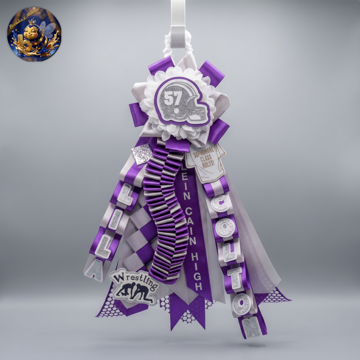 Custom homecoming mum number 58 by Brenda Lehrer