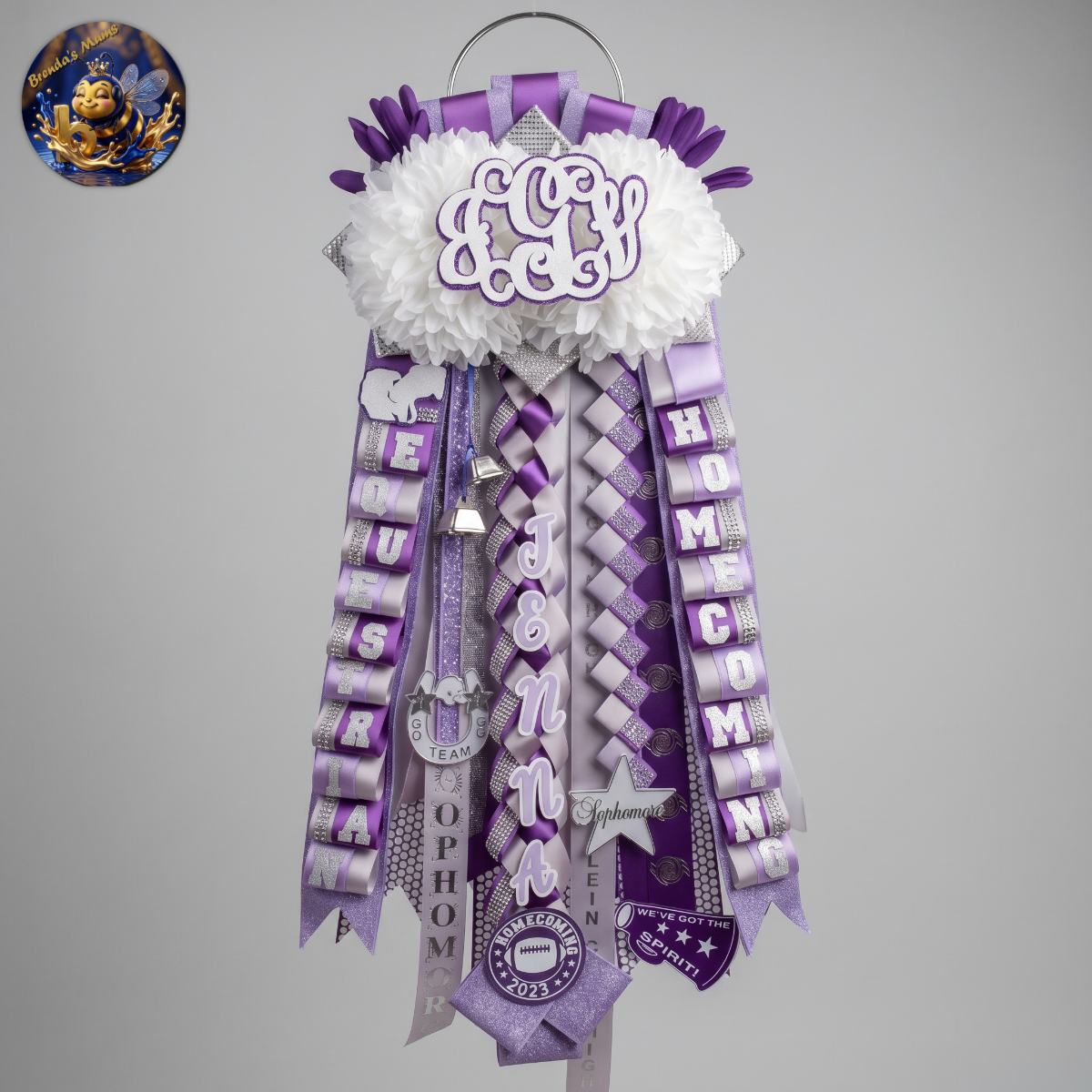 Custom homecoming mum number 60 by Brenda Lehrer