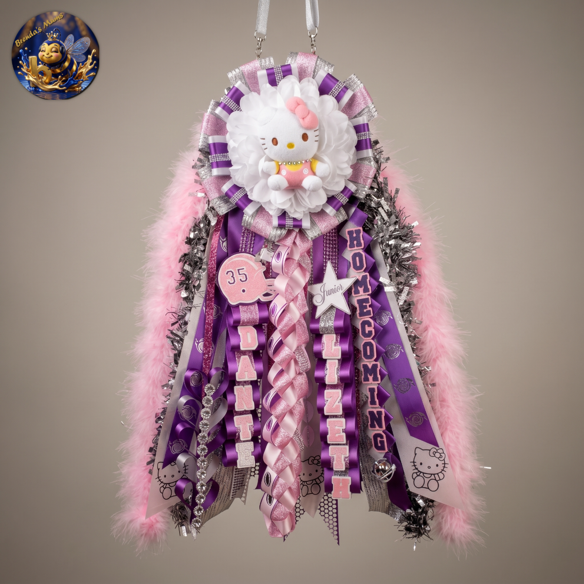 Custom homecoming mum number 63 by Brenda Lehrer