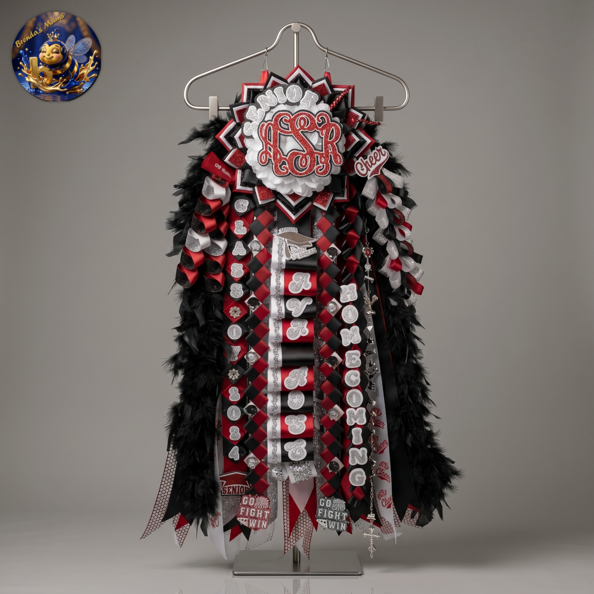 Custom homecoming mum number 65 by Brenda Lehrer