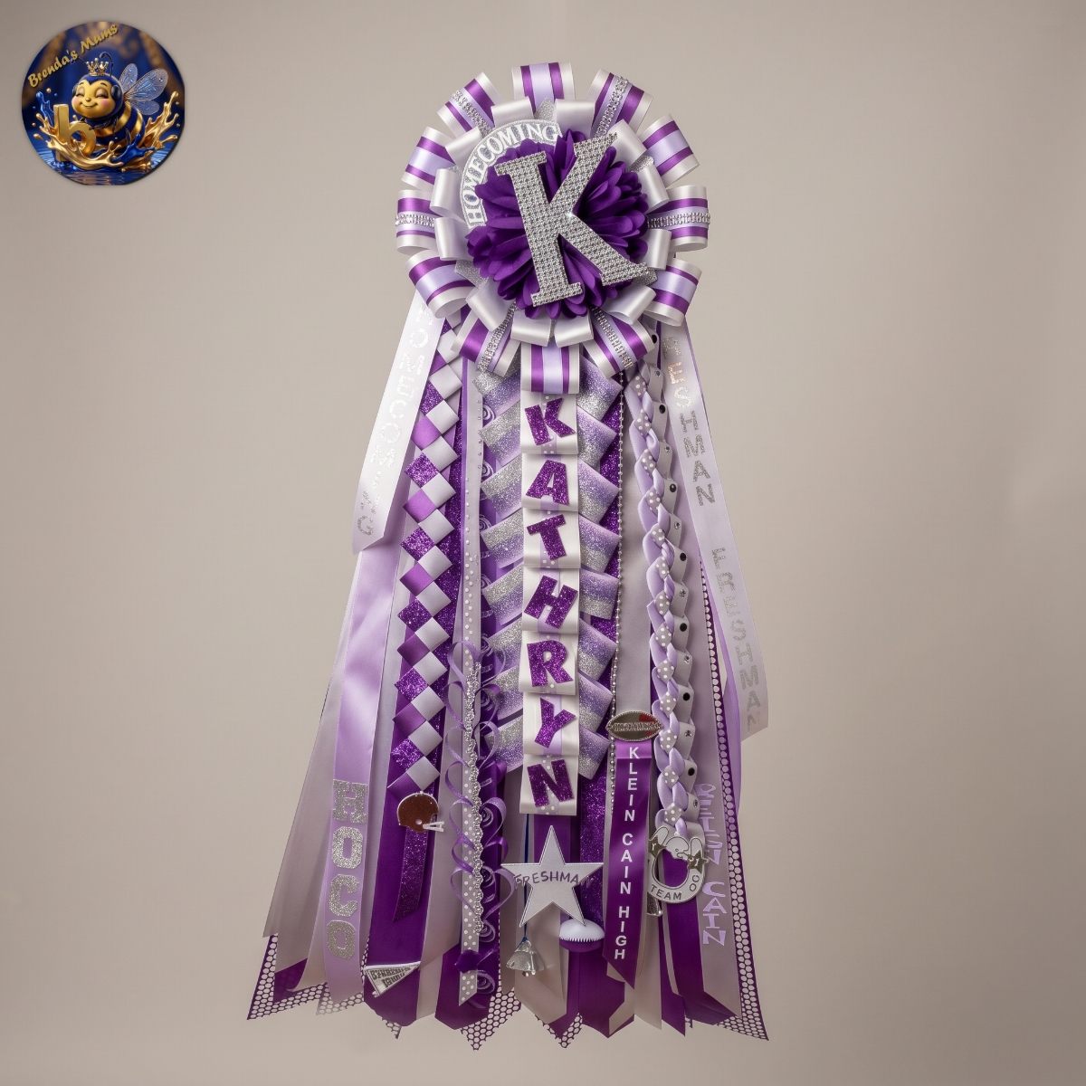 Custom homecoming mum number 66 by Brenda Lehrer