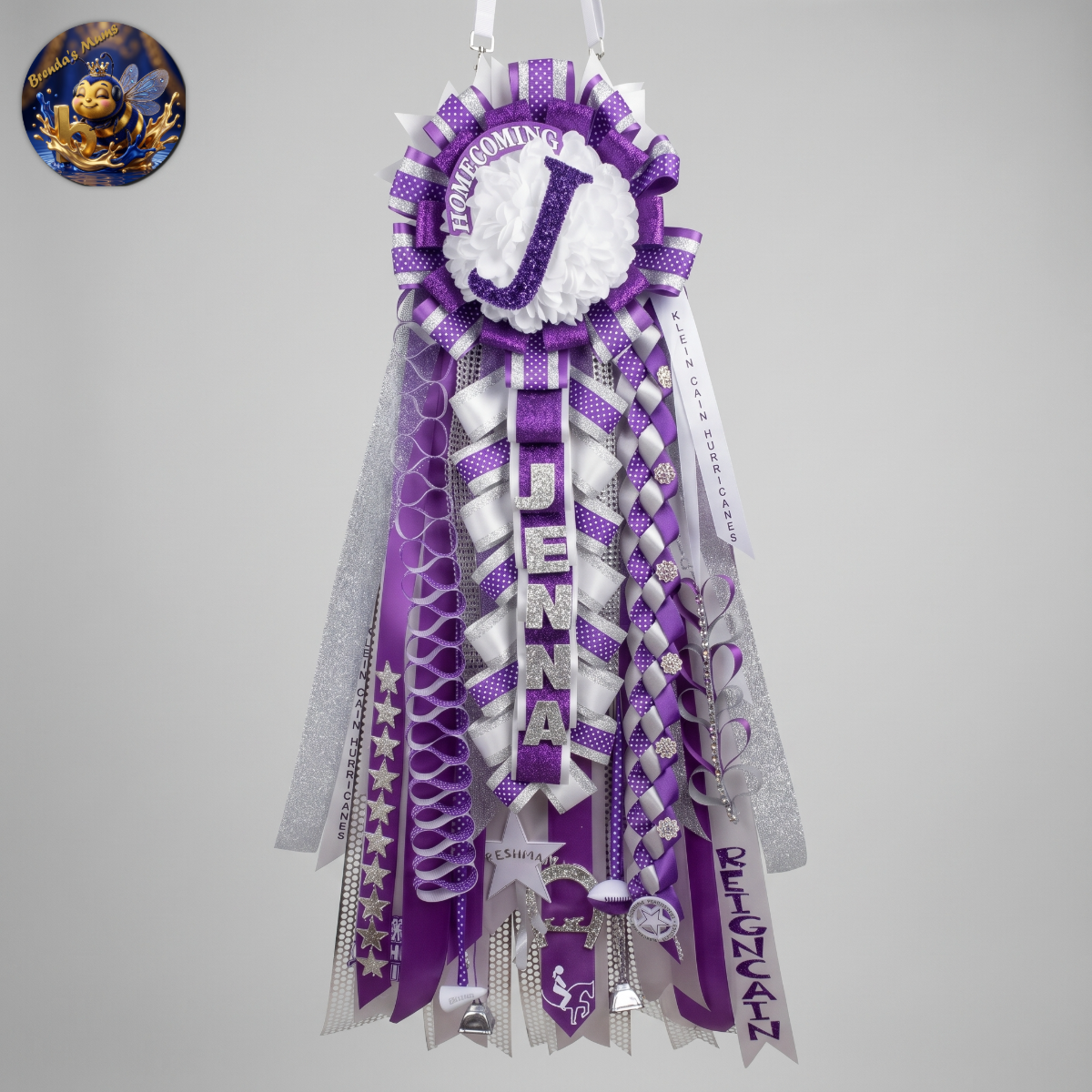 Custom homecoming mum number 67 by Brenda Lehrer